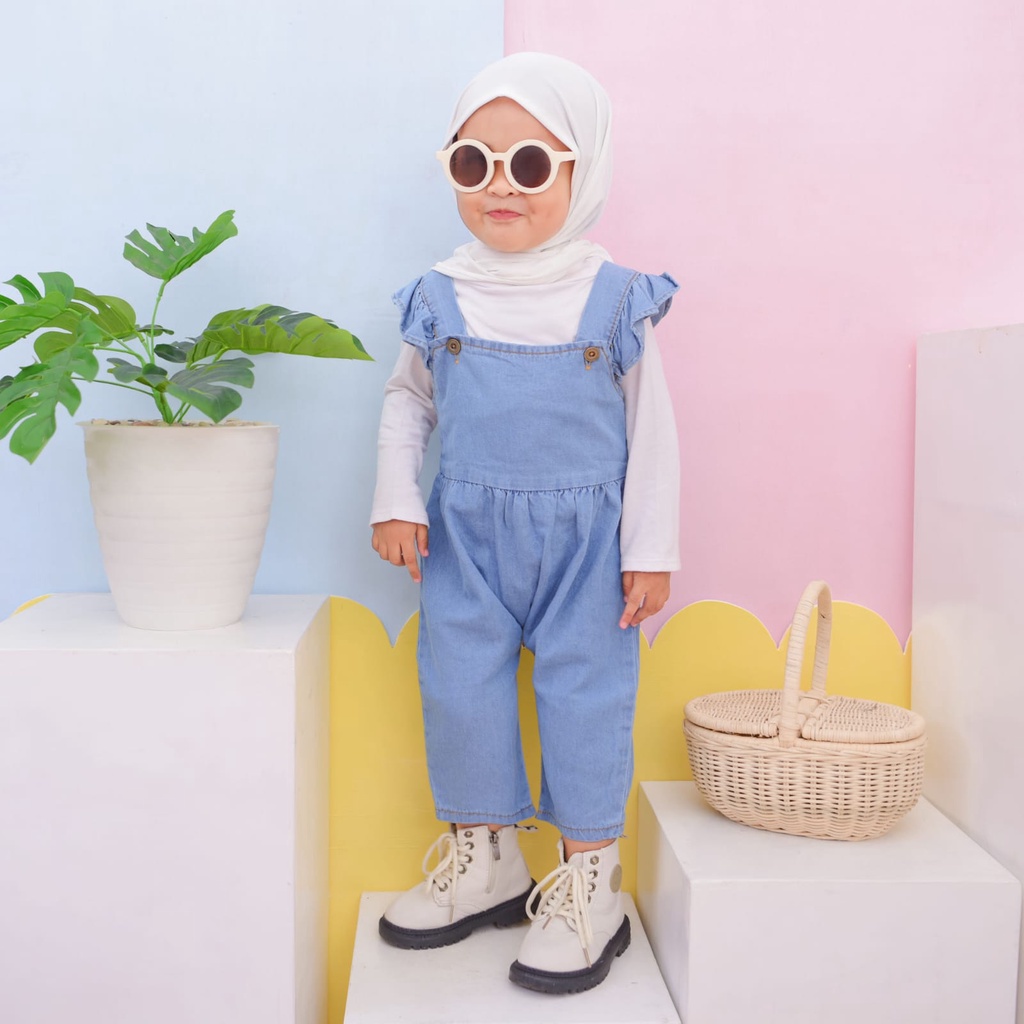 JUMPSUIT ANAK OVERAL ANAK PEREMPUAN JUMPSUIT JUNIOR KIDS JUMPSUIT ANAK PEREMPUAN 1-4Th Jumpsuit Jeans Anak/Baju anak perempuan