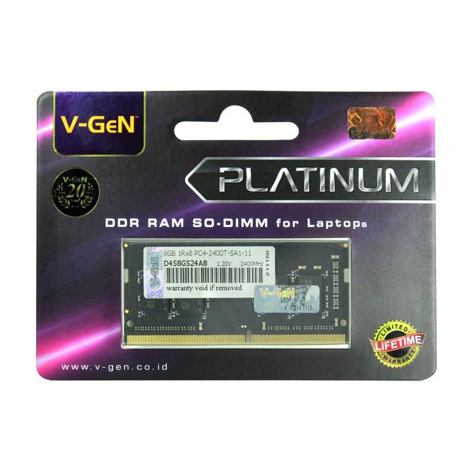RAM DDR4 SODimm 8GB PC19200/2400Mhz (Memory Laptop VGEN)