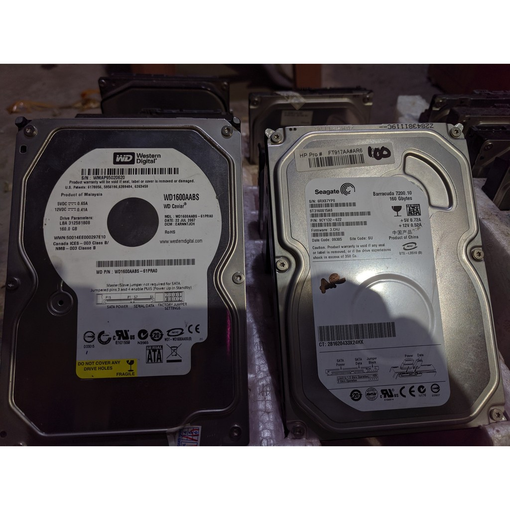 HARDISK HDD PC KOMPUTER 160GB SATA FREE WINDOWS