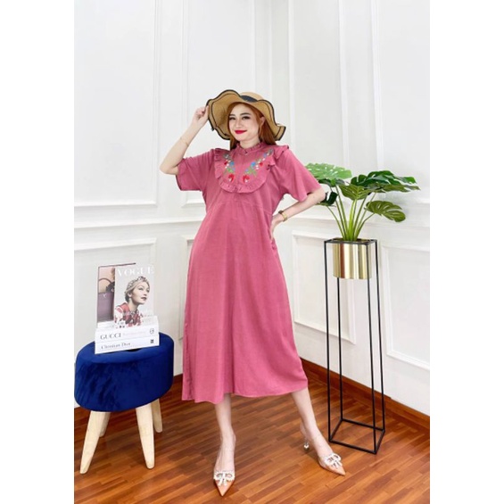 Casual Dress/Korean Dress style/Gaun Casual/Vintage Dress