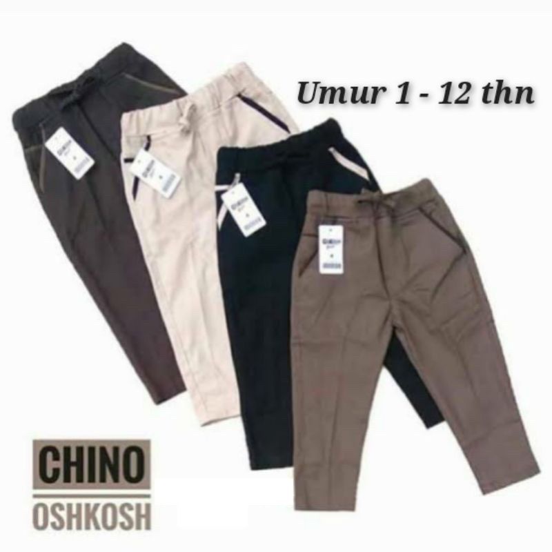 Celana Panjang Anak laki laki harian chinos murah umur 6 7 8 9 10 11 12 tahun bahan katun twil