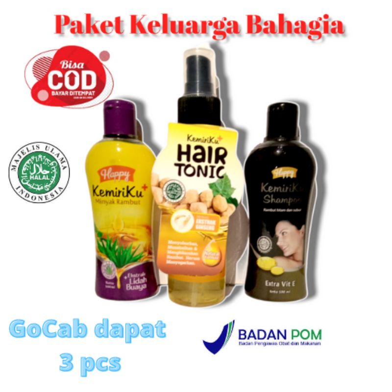 Terlaris paket hemat shampo kemiriku 100ml paket serba hemat sampo kemiri sampo penumbuh rambut samp