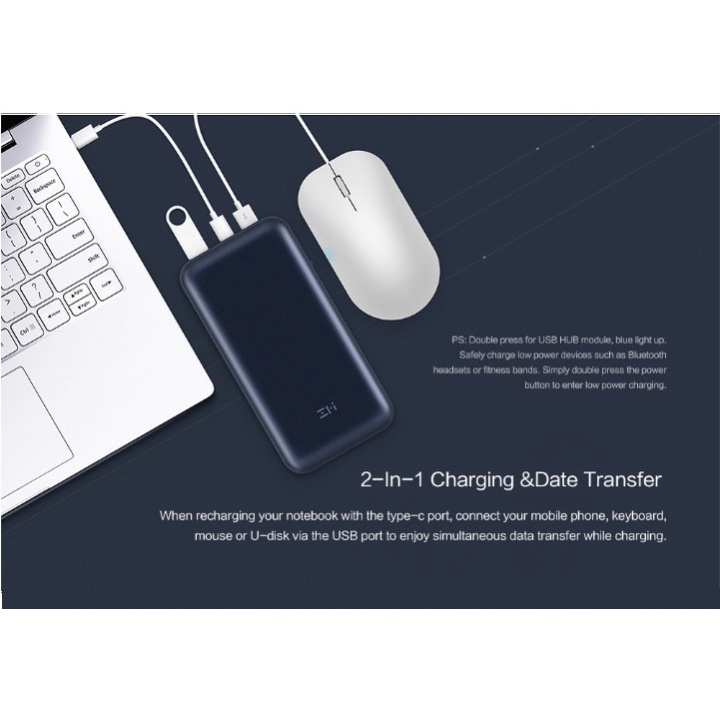 ZMI  QB815 15000mAh 45W QC3.0 USB-C Charger and Data Transfer Powerbank