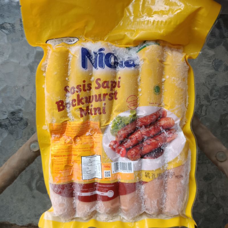 

Nidia sosis sapi bockwurst mini 500 gram/sosis/sosis sapi/sosis nidia/nidia/sosis nidia mini/sosis enak