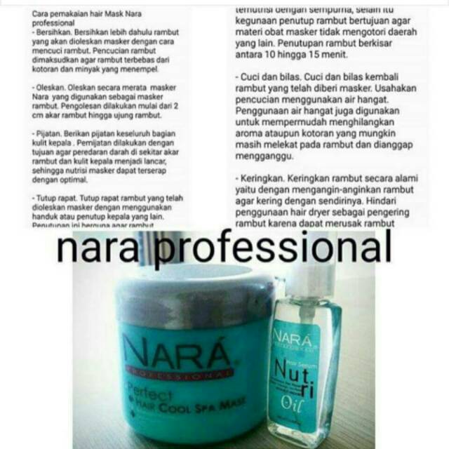 Nara Professional Hair Mask Shopee Indonesia