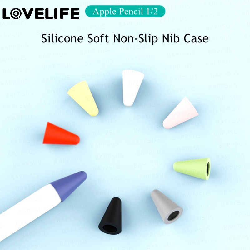 3 Pcs Case Pelindung Pena Stylus Bahan Silikon Non slip Untuk Apple Pencil 1 / 2