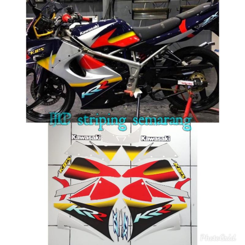 Striping Kawasaki KRR ZX Thailand Hitam