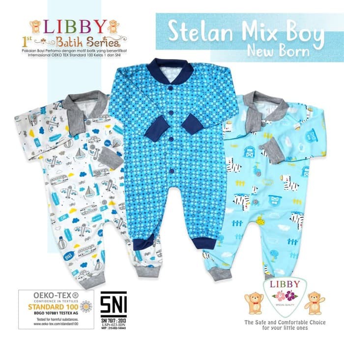 Libby Baju Kodok Panjang - Libby Jumpsuit - Jumper Panjang Bayi