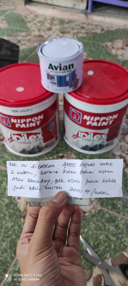 Cat Tembok Vinilex Bunga 5kg Nippon Paint Cat Interior Dinding