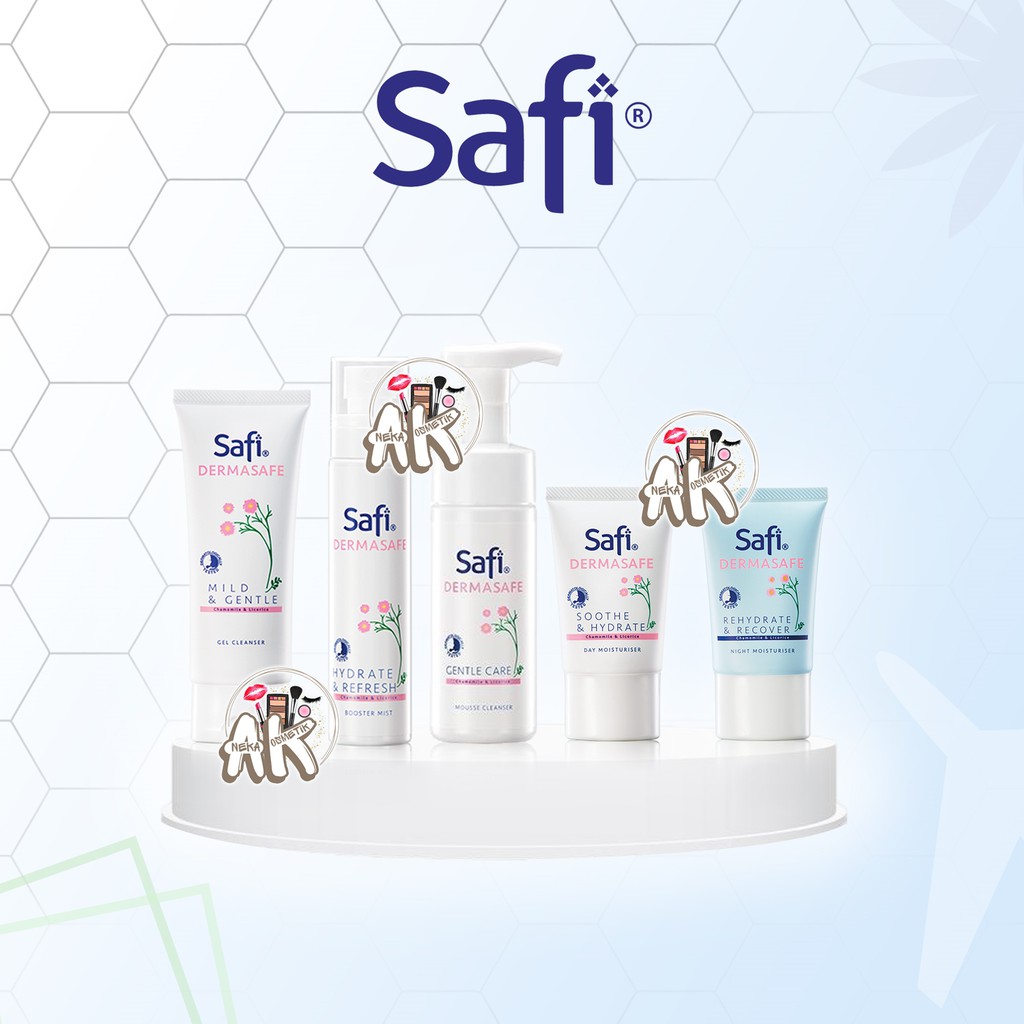 SAFI DERMASAFE SKINCARE NIGHT/ DAY MOISTURIZER/ GENTLE GEL CLEANSER/ BOOSTER MIST/ MOUSSE CLEANSER