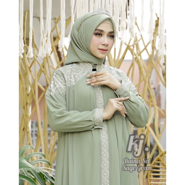 GAMIS TERBARU RAINA SET BY KJ / KHADIJAH ORIGINAL TERBARU