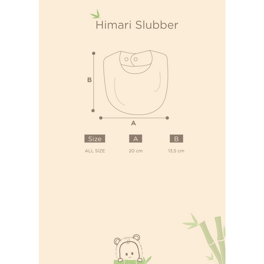 Bamboo and Bub - Himari SLUBBER BIB - Slabber Slaber Baby Anak Bayi Tatakan Iler Bip Sluber Celemek