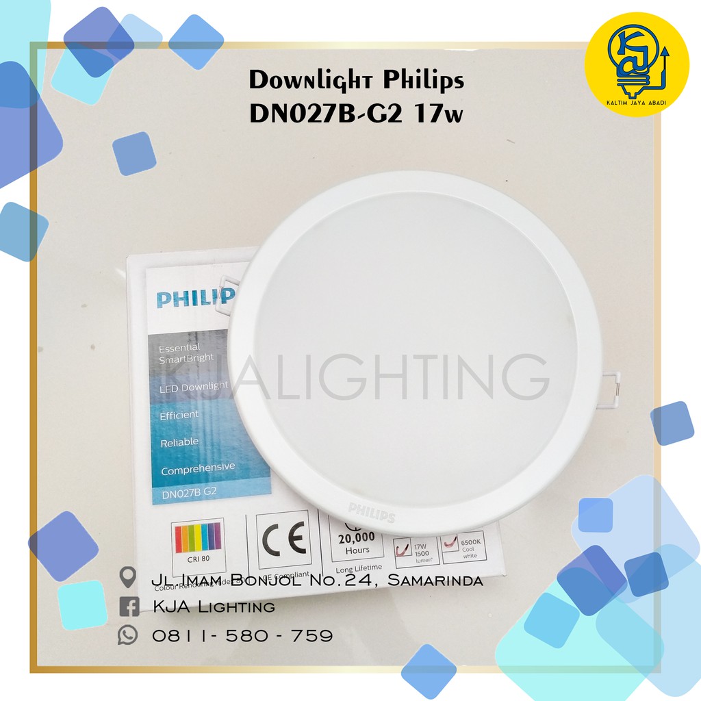 Lampu Downlight LED Philips DN027B Gen 2 17W Putih