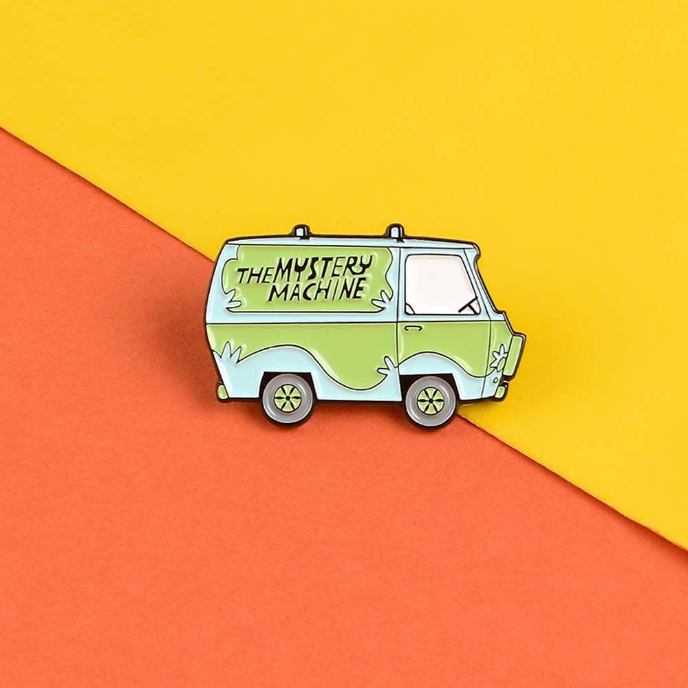 [Elegan] Scooby Bus Bros Hadiah Untuk Anak-Anak Lucu Aksesoris Perhiasan Travel Commemorative Badge Pin Kerah Pin Enamel Pin
