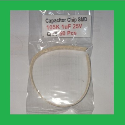 Produk Terbaru Qty 50 Pcs Capacitor Chip Smd 105K 1Uf 25V