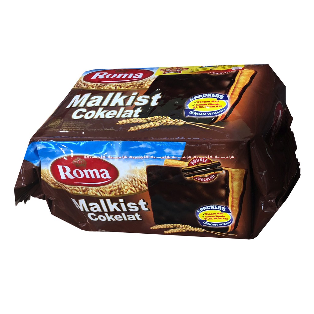 Roma Malkist Cokelat 120gr Crackers Snack Krekers Rasa Coklat Roma Malkis Coklat Biskuit Kreker