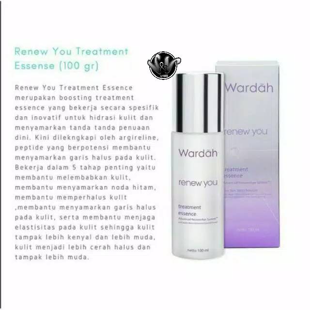 WARDAH RENEW YOU TREATMENT ESSENCE/WARDAH/RENEW YOU/PERAWATAN WAJAH / KOSMETIK / TONER / TONER WAJAH