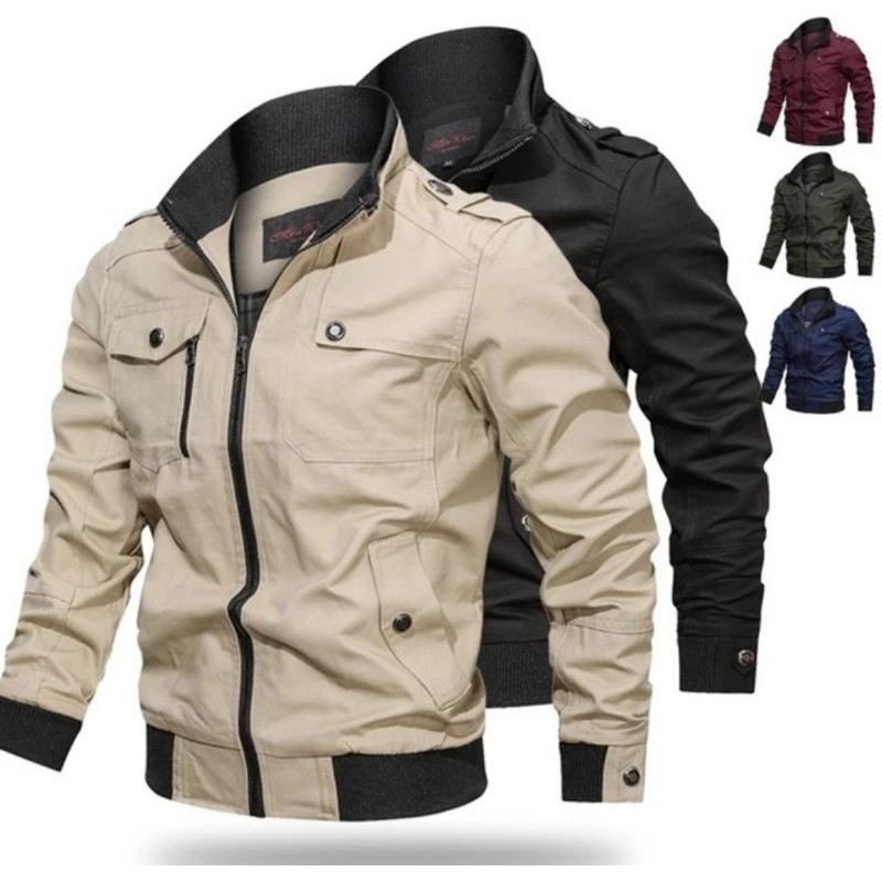 Jaket / Jaket Pria / Jaket Bahan Kain Katun /Jaket Casual / Jaket Fashion Pria masa kini