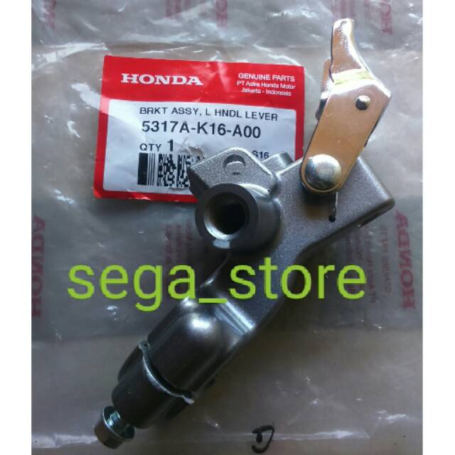 Rumah / dudukan handle rem kiri honda scoopy fi ori original AHM 5317A-K16-A00