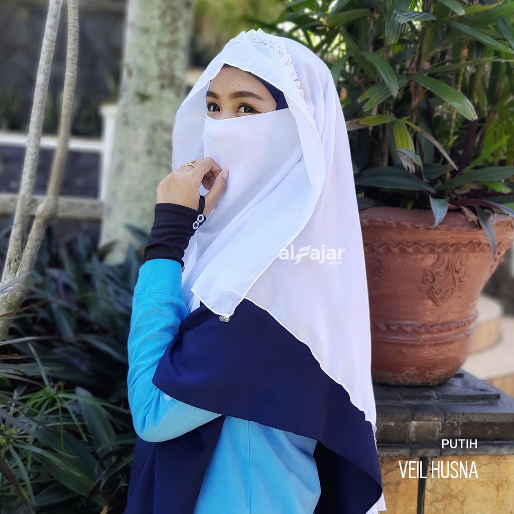 CADAR NIQOB BANDANA Veil Husna Dua Layer by Alfajar