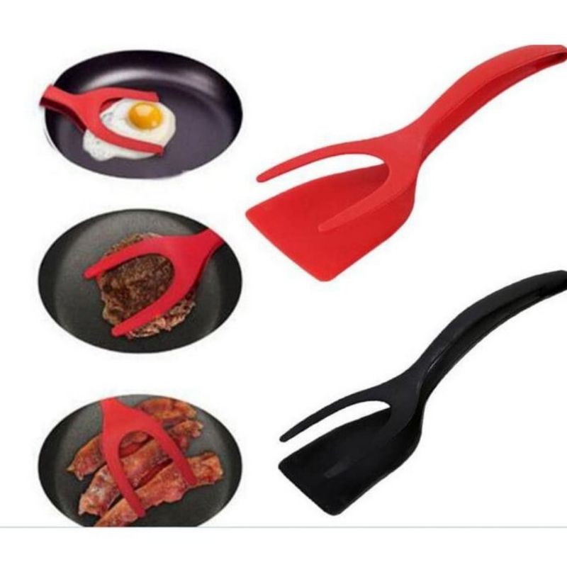 Spatula telur pancake 2 in 1 egg spatula nylon tahan panas