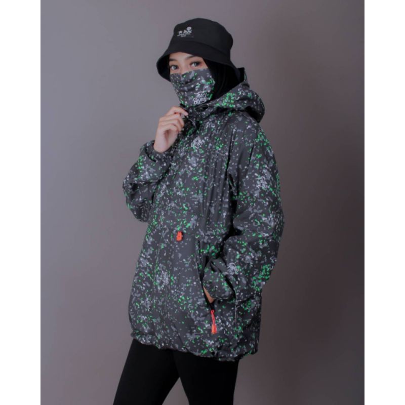 GRATIS MASKER JAKET CAGOULE PRIA UNISEX SUBLIME FULL PRINTING - JAKET WATERPROOF GUNUNG ANTI AIR