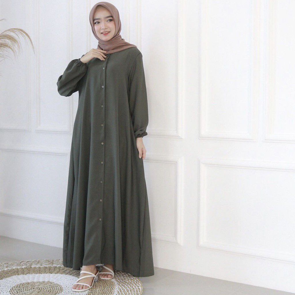 JNY.CO Gamis Nidia Kancing Full