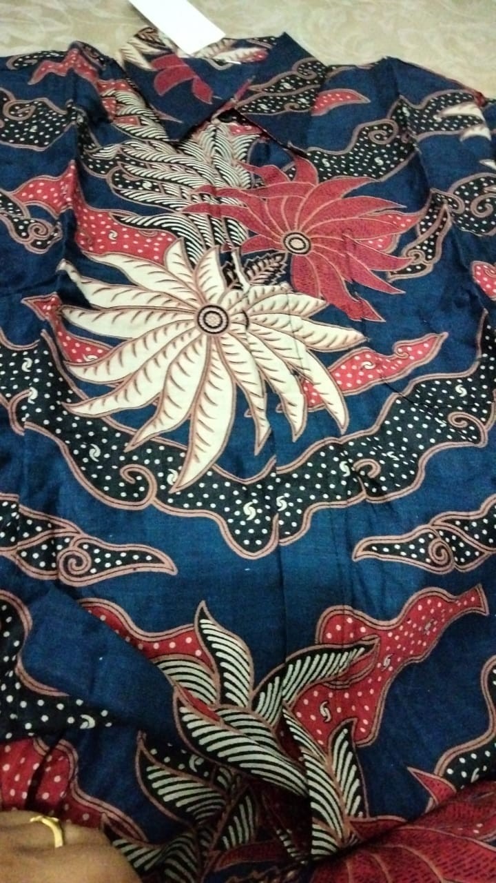 Kemeja Batik Lengan Panjang Size M L Xl Xxl