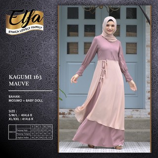 Gamis Katun Original ETHICA KAGUMI 163 ( Mauve, Moonlight Blue )