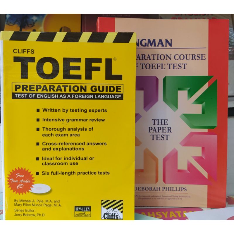 TOEFL Longman Preperation course dan Toefl Cliffs tanpa CD istimewa