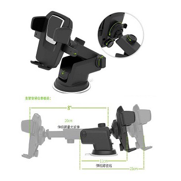 TERLARIS!!! Car Holder for Smartphone with Suction Mobil Cup-Hitam