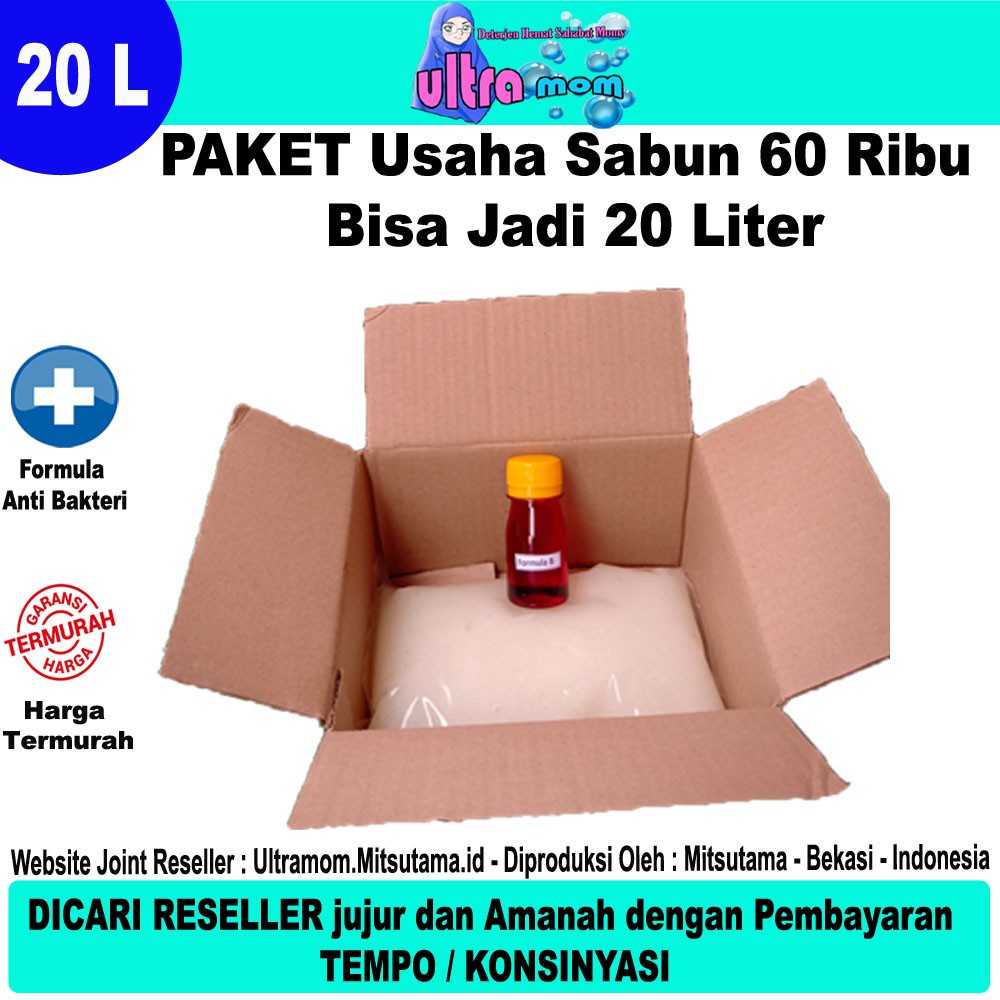 Biang Sabun Cuci Piring 20Liter ULTRAMOM Busa Banyak + Anti Bakteri