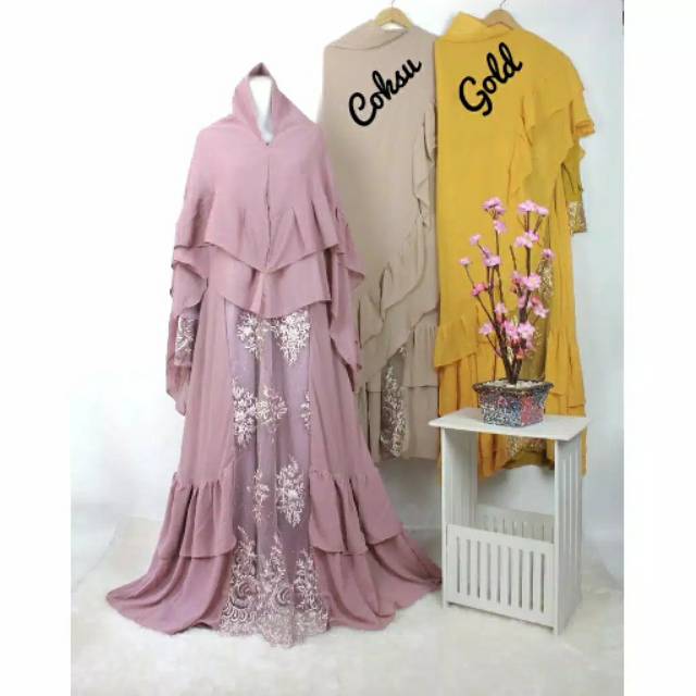 Gamis syari hanifah ceruty
