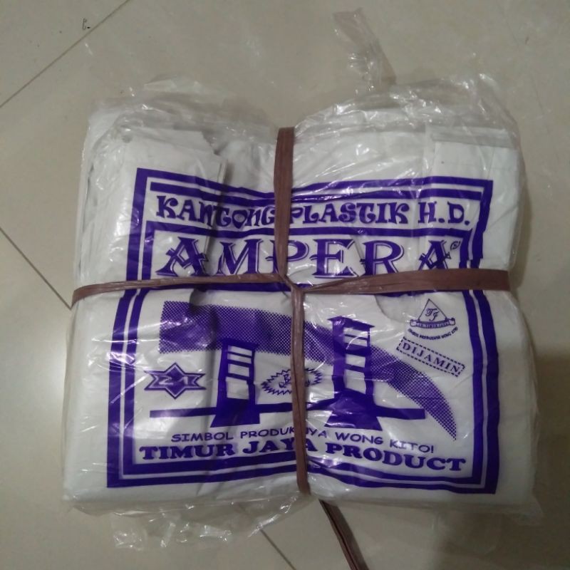 Plastik Kresek Asoi Ampera Putih Susu Ukuran 40