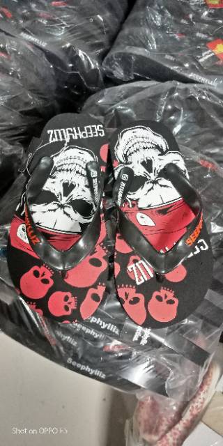 Sandal jepit distro syphilis ( 28 - 43)  - sandal jepit cowok