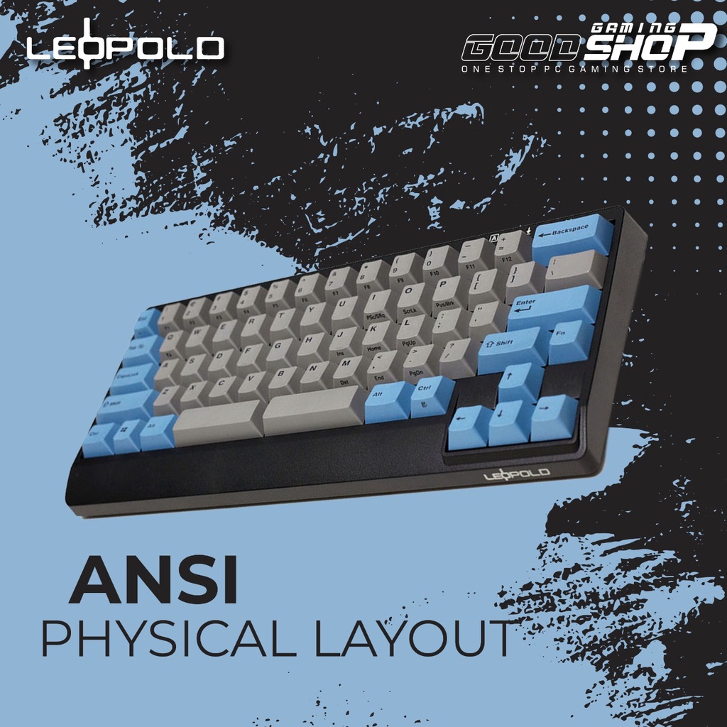 Leopold FC650MDS BT Grey / Blue PD - Mechanical Gaming Keyboard