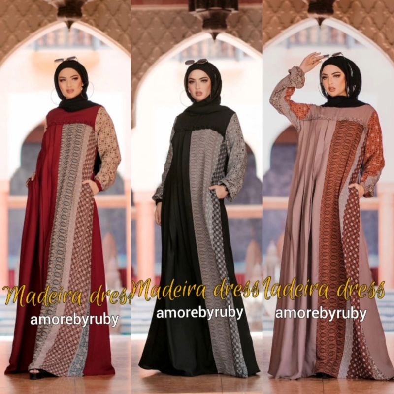 MADEIRA DRESS LIMITED AMORE BY RUBY ORI GAMIS TERBARU DRESS MUSLIM BAJU WANITA