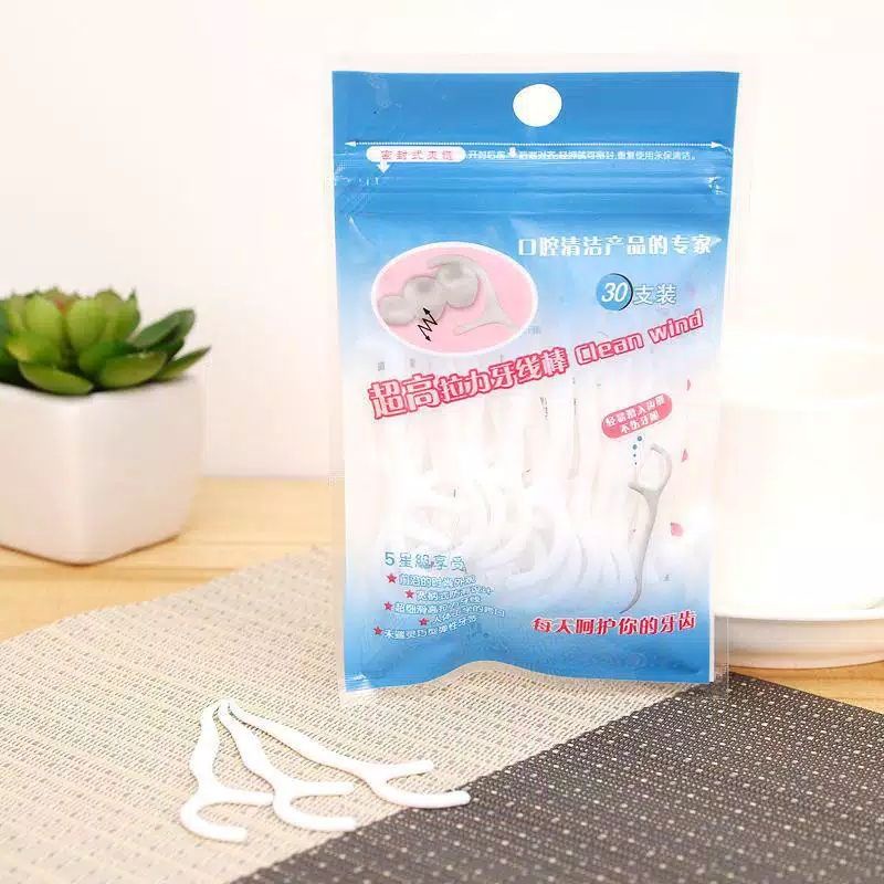 Tusuk Gigi Benang Dental Floss Isi 24 Pcs