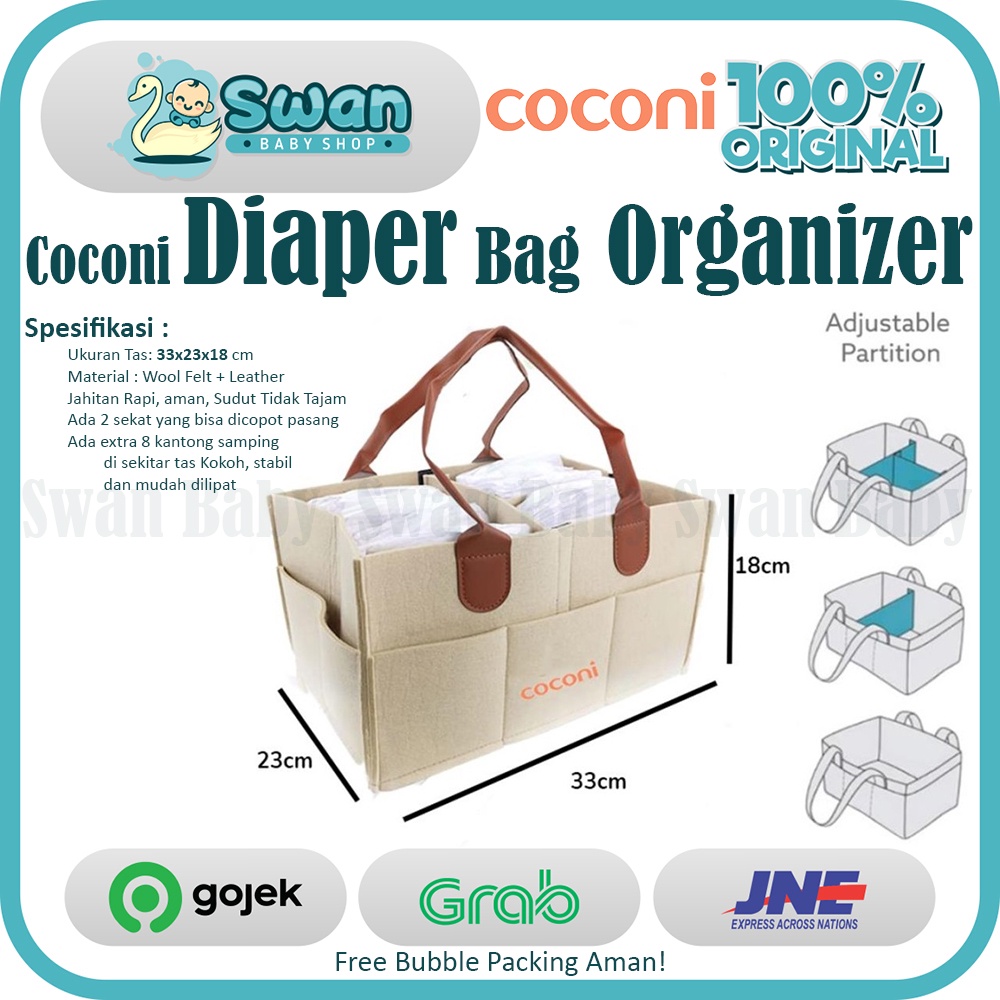 Coconi Multipurpose Caddy Bag / Diaper Organizer Bag