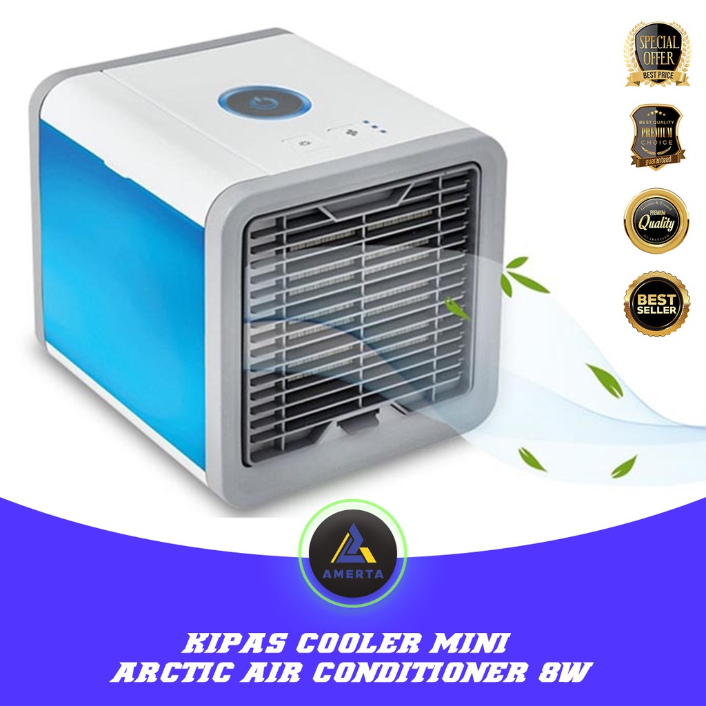 Air Conditioner Mini HUMI Kipas Angin Cooler Arctic Air 8W Taffware - Blue