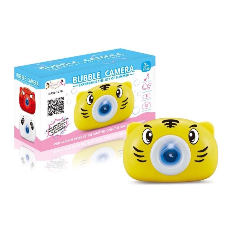 Mainan Anak Bubble Camera Electric Karakter Camera Bubble Mainan Anak Gelembung Busa Lampu Musik