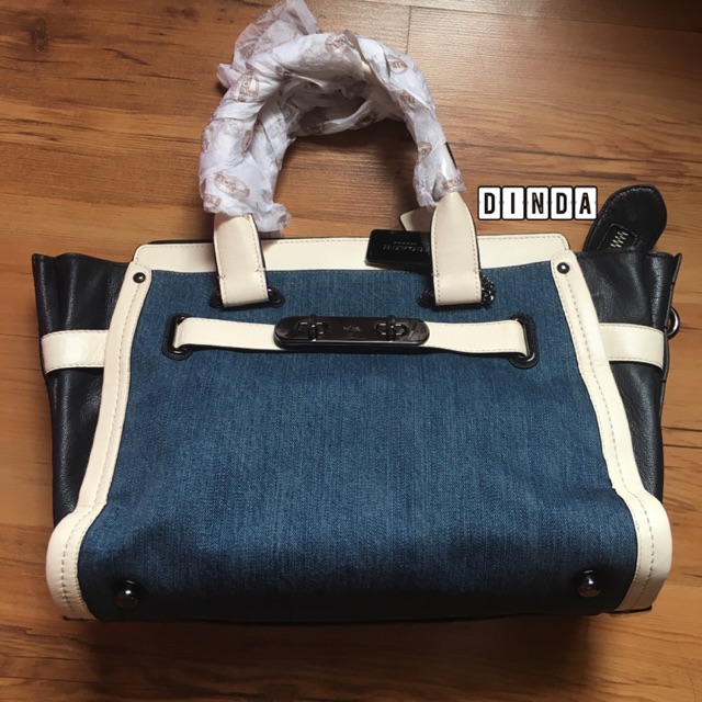 coach swagger denim 33
