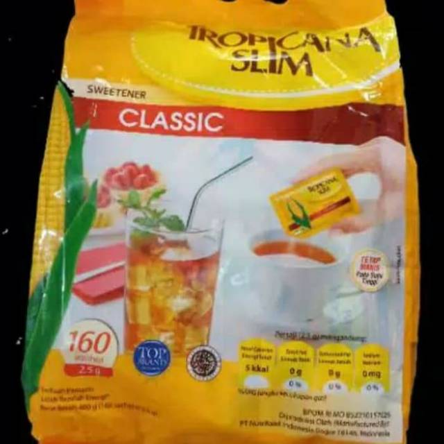 

gula tropicana slim classic isi 160 savhet