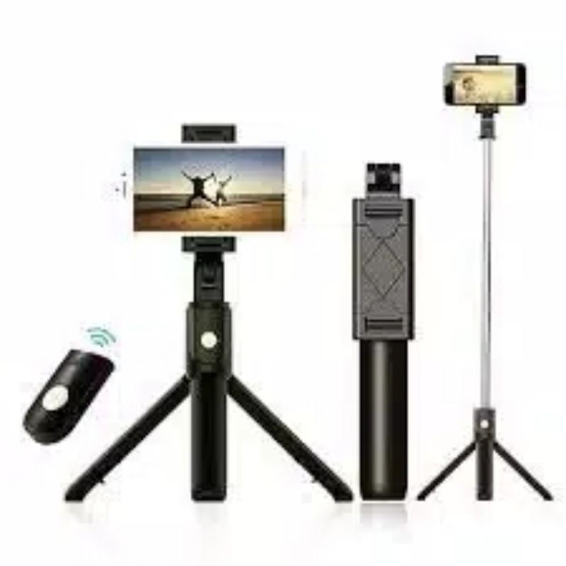 SELFIE STICK TONGSIS WITH BLUETOOTH TRIPOD STANDING IOS ANDOROID