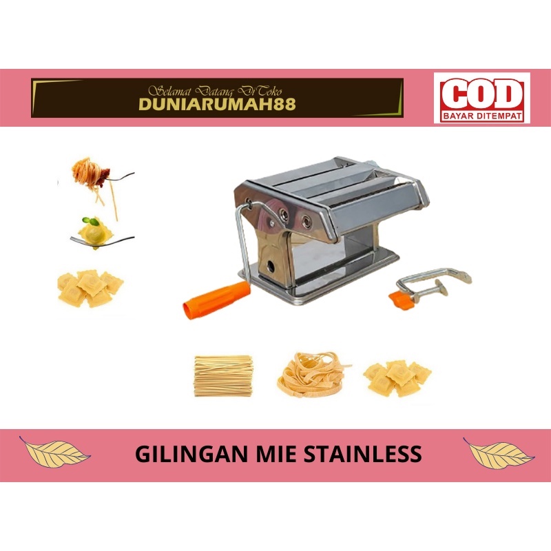 Penggiling Mie Molen Dll Stainless Steel Pasta Maker Hi Gillingan Serbaguna - Dunia Rumah88