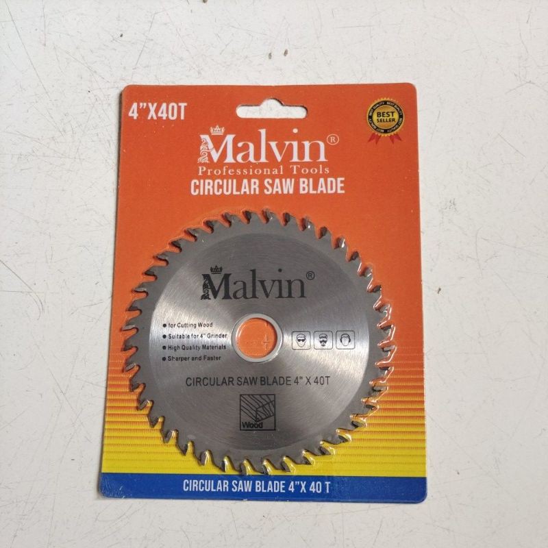 Malvin Saw Blade 4&quot;x40T / Malvin mata pisau potong kayu 4&quot;x40T