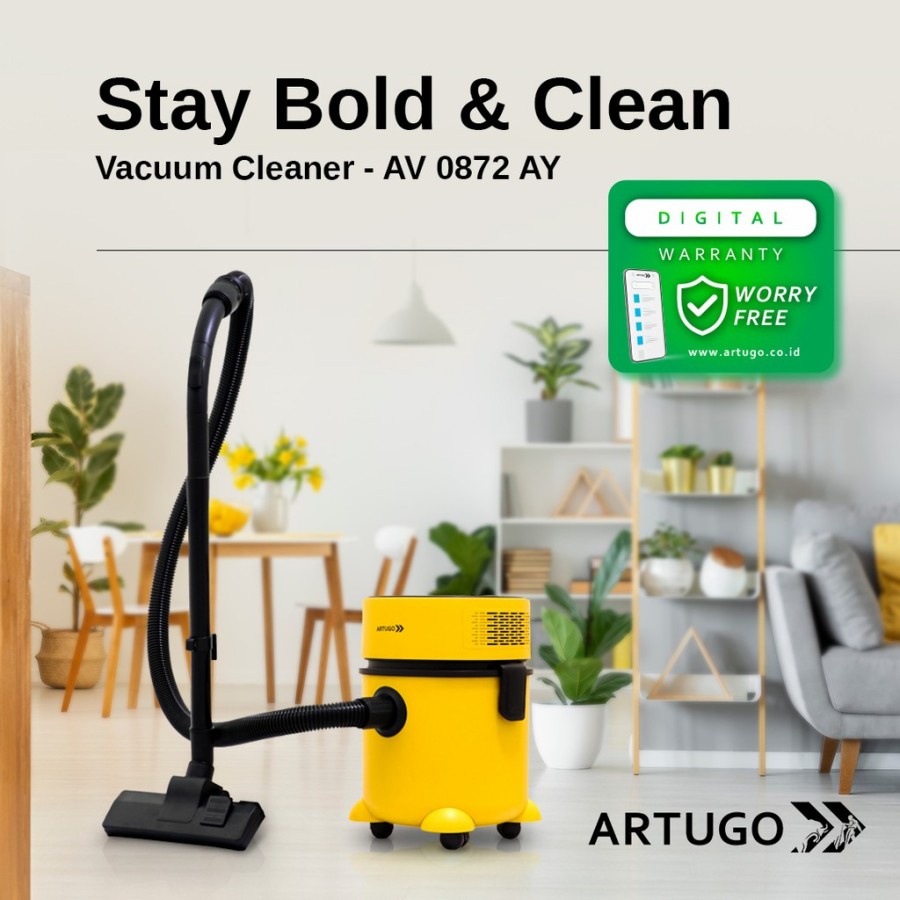 Wet And Dry Vacuum Cleaner Artugo AV 0872 AY / Artugo AV0872AY