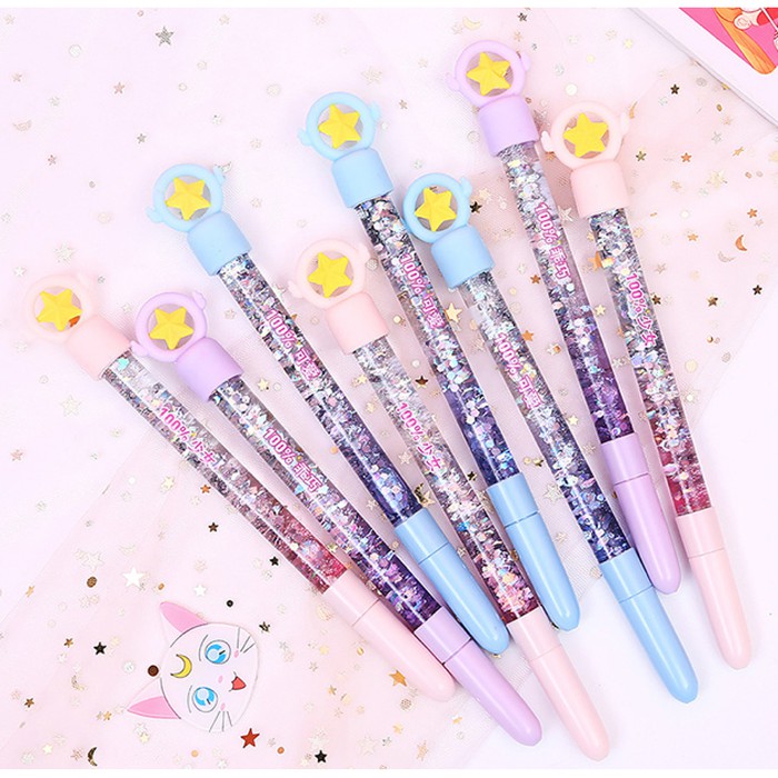

Baru!! Pulpen Gel Glitter Bulan dan Bintang 0.5mm