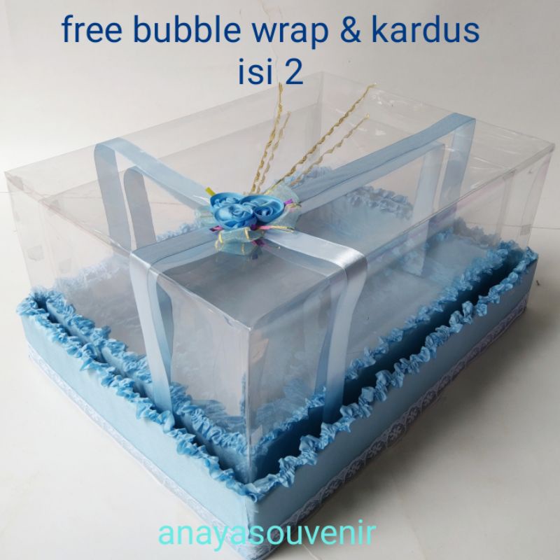 Kotak Hantaran plus mika isi 2 pcs (gratis kemas buble wrap & kardus)4
