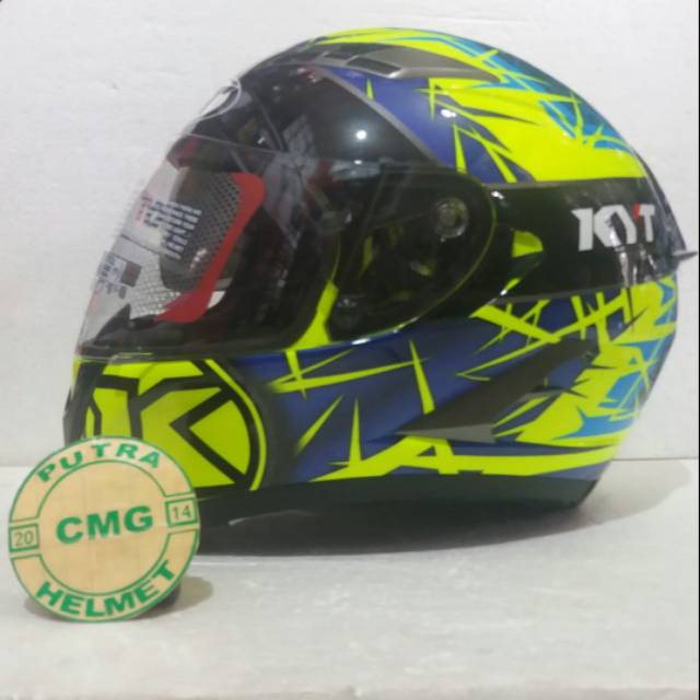 HELM KYT FALCON 2 SPIKE YELLOW FLUO
